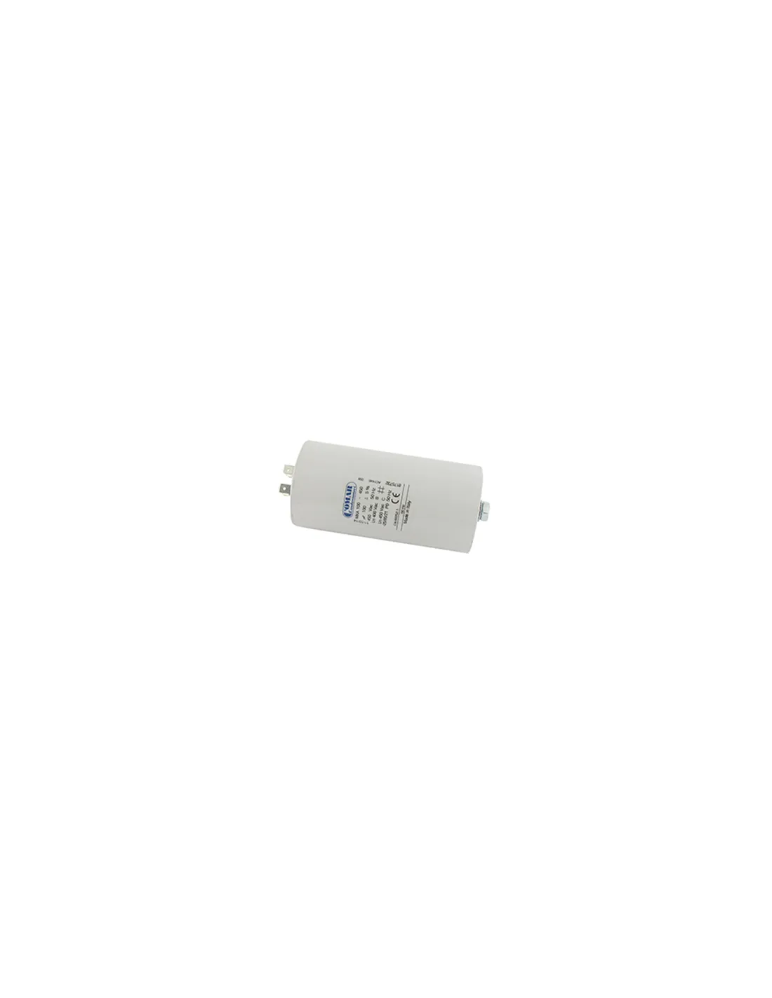 Condensateur Électrique Universel 100 Uf. - Fixation M8 , Ø: 60 Mm , H: 120 Mm