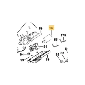 DeWalt Condensateur 18µF pour scie à onglet D27111 (641082-00)